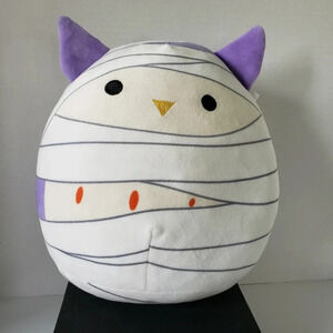Squishmallow Halloween Mummy Holly  Owl 12" Plush.